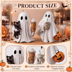 Simgoing Halloween Coffee Bar Decor Resin Ghost Figurines - Image 2