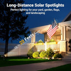 Solar Spot Lights Outdoor Waterproof, Super Bright Focused Beam Spotlights - Image 2