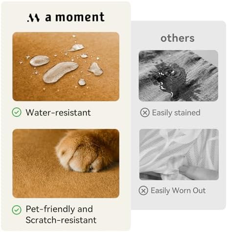 a moment Waterproof Throw Pillow Covers Set of 4,24x24 Inch Outdoor Stain Resistant Pet Friendly Pillowcases Cushion Covers for Patio Sofa and Living Room,Desert Grove - Image 2