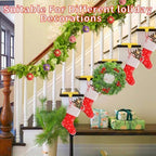 Oleitodh 8 Pack Metal Gold Christmas Stocking Holders for Mantle Heavy Duty Stocking Hangers Stocking Hook Christmas Ornaments for Counter Tables Window Fireplace Mantle Decoration - Image 6
