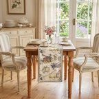 patdrea Designer Vintage French Floral Table Runner,12"X71" - Image 2