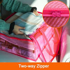 Vieshful Pink 40L Clear Clothes Storage Bag with Zipper 5 Pack - Image 5