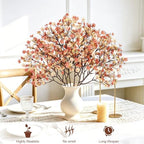 30Pcs Baby's Breath Artificial Flowers, Silk Gypsophila Stems, Beige Brown - Image 5