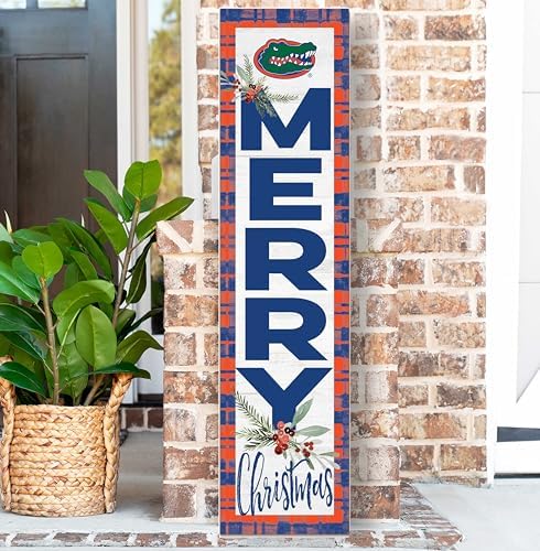 KH Sports Fan Florida Gators Holiday Porch Leaner, 11x46 Inches, Gators Outdoor Christmas Sign; Display Some Holiday Cheer with This Florida Gators Christmas Sign - Image 2