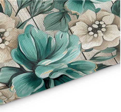 Vintage Flower Butterfly Wooden Floral Placemats Set of 4 Decorative Dinner Place Mats Washable Table Mat for Gifts, Holiday, Birthday Party, Wedding & Dining - Image 3