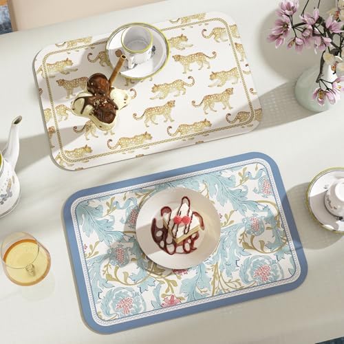 patdrea Designer Vintage French PVC Placemats Set of 6,12"x17"-Fromm A - Image 7