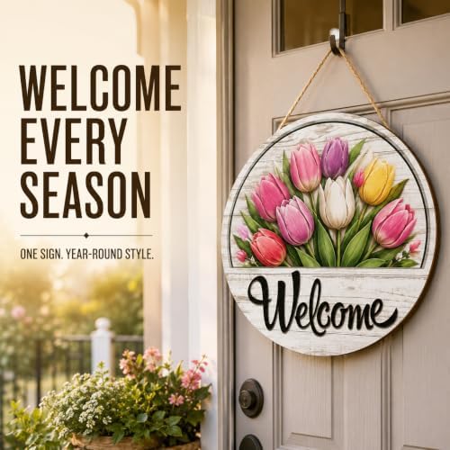 16 Pcs Interchangeable Welcome Sign for Front Door，1set - Image 3