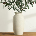 Ceramic Flower Vase, 12.5" Large Rustic Farmhouse Vases Home Decor Tall Pottery Decorative Pampas Vase for Table Living Room Entryway Mantel Bookshelf Bedroom Bathroom Kitchen - W by ooit
