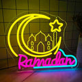 Ramadan Neon Sign Crescent Moon and Star Led Neon Light Ramadan Decoration for Home USB Powered Ramadan Lights for Party Eid Mubarak Decor Islamic Muslim Home Wall Decor Ramadan Gifts for Friends Family by SHIDASIGN