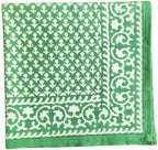 ATOSII Queen Green 100% Cotton Fall Cloth Designer Dinner Napkins, Handblock Print, Washable Durable Linen for Everyday Use Wedding Parties Outdoors Christmas Thanksgiving I 20 X 20 Inches I Set of 4 - Image 4