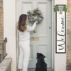 Welcome Sign for Front Porch Standing 45"X9" Large Outdoor Decor Rustic Vertical Leaner Wood Frame Porch Tall Welcome Signs for Farmhouse Outside Front Door Decorations (Black) - Image 4