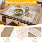Britimes Table Runner Set, 26 Pack, for Kitchen Decor, Farmhouse Boho - Image 4