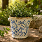 Dosayes Ceramic Pot for Plant,6.30 inch Vintage Flower Pot - Image 7