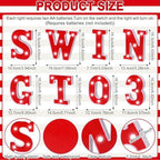 Honoson 13 Pcs swinging into 3 spider birthday decorations LED Lights Sign - Image 3