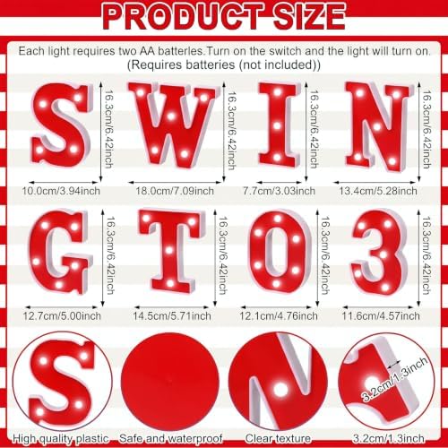 Honoson 13 Pcs swinging into 3 spider birthday decorations LED Lights Sign - Image 3
