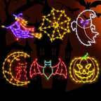 TRWYMZ Halloween Decorations - 16" Halloween Window Silhouette Lights by TRWYMZ