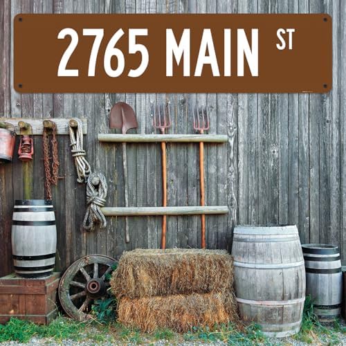 Custom Street Sign, Personalized Novelty Road, Brown Background, Christmas - Image 7