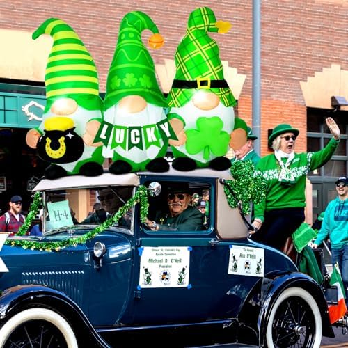 Sosation 6ft St Patricks Day Inflatables Gnomes Outdoor Decorations - Image 6