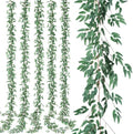 5 Pcs Willow Leaves Garland, 6 ft Willow Vines, Artificial Greenery Garland by Janinka