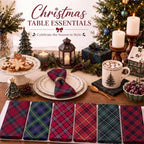 Mixweer 24 Pack Christmas Cloth Napkins Bulk, 15 x 15 Inch Square - Image 3
