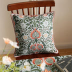 ISAENNE Designer Linen Square Throw Pillow Cover,Set of 2,18"x18"-Naples A - Image 6