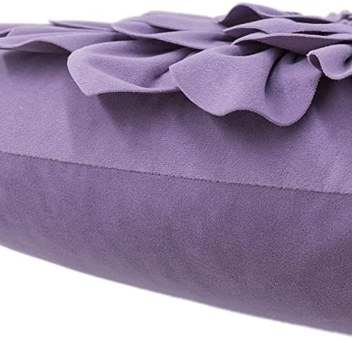 OiseauVoler 3D Flower Throw Pillow Covers 18 x 18 Inch Purple - Image 5