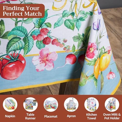 Maison d' Hermine Table Cloth Rectangle Table Reusable 100% Cotton 60"x120" - Image 4