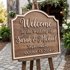 Personalized Timeless Arch Wedding Welcome Sign - Custom 3D Wood Arched Ceremony Entrance & Reception Board for Romantic Barn, Chapel or Backyard Venue - Multiple Sizes - Image 6