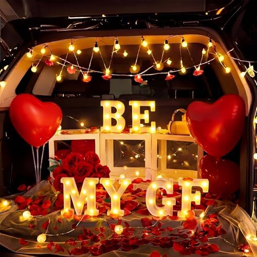 Ceenna Will You Be My Girlfriend Proposal Decoration Set,Red,Classic - Image 4