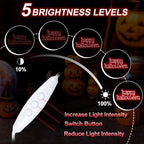 Happy Halloween Neon Sign, Red Gothic LED Wall Decor Light 16.7x7.7 Inch - Image 3