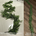 9 Ft Extra Full Christmas Garland Delux Real Touch Norfolk Pine Garland Christmas Decorations Lush Realistic Greenery Garlands for Mantle, Table, Stair, Railing, Fireplace Indoor Outdoor Holiday Decor - Image 5