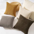 Topfinel Decorative Brown Throw Pillow Covers Cushion Cases, Set of 4 Soft Velvet Modern Double-Sided Designs Terracotta Home Decor ，Fall Style Throw Pillows 20x20 inches - Image 2