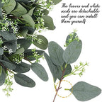 Janinka 60 Pcs Artificial Seeded Eucalyptus Stems Mixed Greenery - Image 3