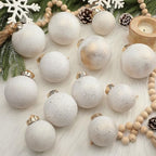 Yunlly 18 Pcs Neutral Christmas Ball Ornaments Ivory Xmas Tree Decor - Image 5