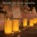 AceList 50 Butterfly Luminary Bags with 50 Flameless LED Tea Lights - Image 2
