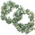 Ling's Moment Green Eucalyptus Garland, 5.9ft, 2pcs by LingsMoment