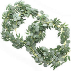 Ling's Moment Green Eucalyptus Garland, 5.9ft, 2pcs by LingsMoment