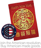 Chinese New Year Banner Wall Decor Room Patio Porch Lawn Garden Flag Outdoor Indoor Tapestry Yard Signs Art Lunar New Year Gifts Spring Luck Arrive Chinese Decorations Made in USA - Image 5