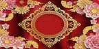 AOFOTO 15x8ft Chinese New Year Backdrop Red and Gold Paper-cuts Floral Lucky Clouds Traditional Spring Festival Asian Lunar New Year Background Room Decoration Banner Kid Portrait Photo Shoot Props by AOFOTO