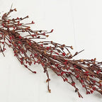 Factory Direct Craft Hand Wrapped Warm Colored Pip Berries Garland for Decorating by FactoryDirectCraft