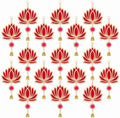BreezeHug 15 Pcs 9 Inch Lotus Hangings for Diwali Decoration Wooden Lotus Pooja Hangings for Temple Indian Pooja Wood Decoration Backdrops Showpiece for Diwali Home Wall Room Decor by Unknown