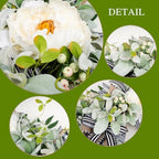 WREATHOME Lambs Ear Wreaths for Farmhouse Front Door Outside Year Round - Image 3