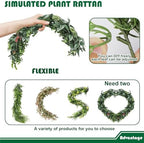 Fake Hanging Plants 4Pc-20 Artificial Ivy Vines, UV Resistant Greenery Ivy Leaves Garland with Flowers for Wedding Outdoor Decoration Home Indoor Wall Décor - Image 6