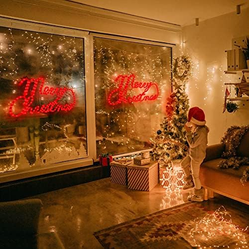 24 Inch Christmas Window Silhouette Lights,Merry Christmas Window Silhouette Lights,Double Side Lamp Decoration for Holiday Indoor Wall Door Glass Decorations - Image 6