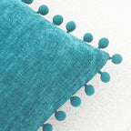 CaliTime Decorative Couch Throw Pillow Covers 22 X 22 Inches Lake Blue - Image 3