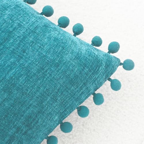 CaliTime Decorative Couch Throw Pillow Covers 22 X 22 Inches Lake Blue - Image 3