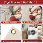 13x6Ft Santa Garage Door Cover, Garage Door Decorations, Large Garage Door Xmas Cover, Outdoor Xmas Banner Decorations - Image 2