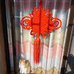 1PCS 43Inch Red Flannel Chinese Knot Tassel Chinese New Year Decorations for Wedding Supplies Spring Festival Decorations Mid-Autumn Moon Festival Wedding Party Ornaments, Width -24 Inch - Image 2