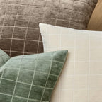 MIULEE Sage Plaid Decorative Throw Pillow Covers 20x20 Set of 2 - Image 2