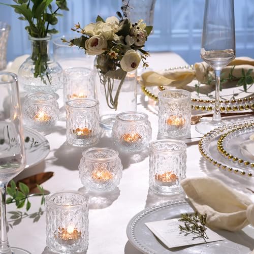NITIME 36Pcs Votive Candle Holders, Clear Tea Light Holders for Wedding - Image 3